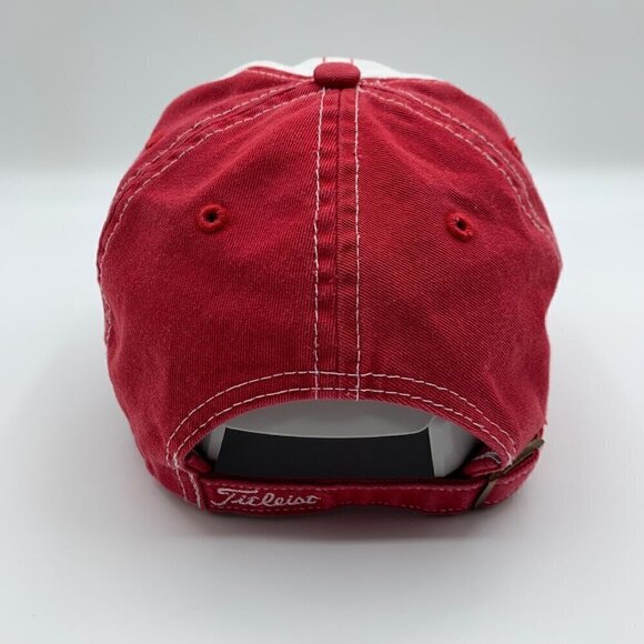 Louisville Cardinals NCAA Red White Titleist 47 Brand Relaxed Fit Strapback Hat - Picture 4 of 7
